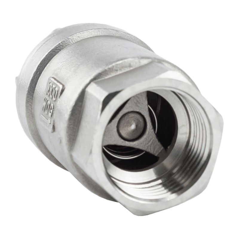 H12W gängad vertikal backventil