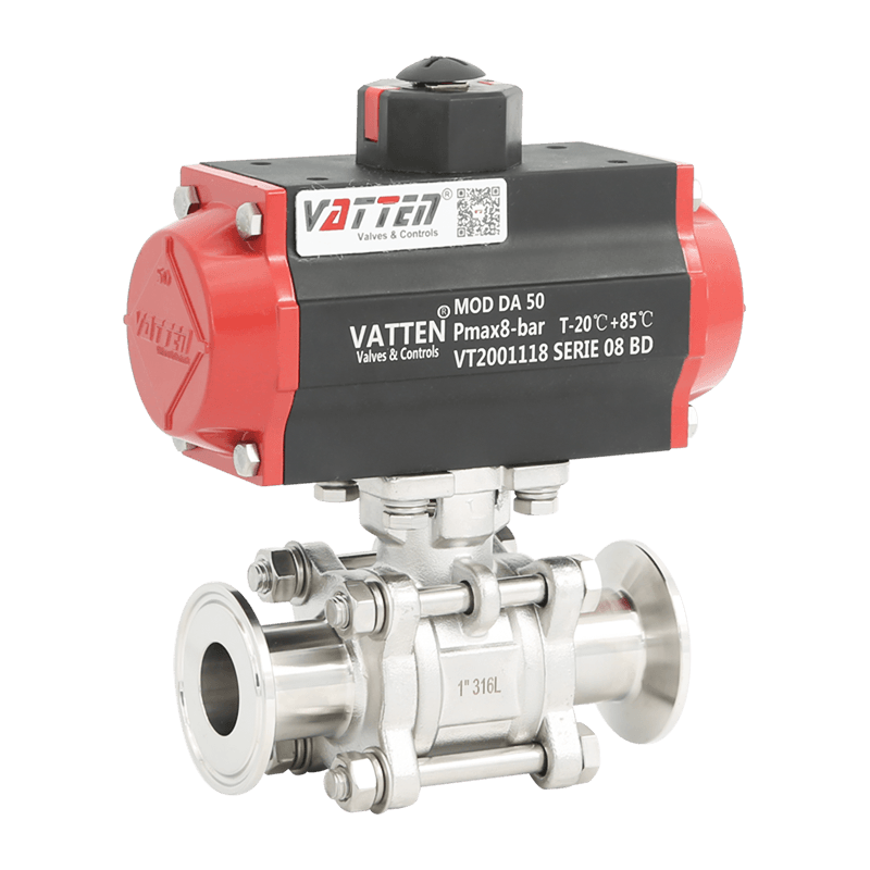 Pneumatisk klämkulventil