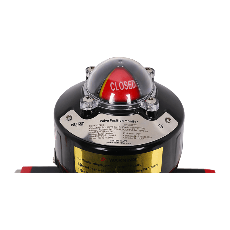 Pneumatisk explosionssäker flänsad kulventil