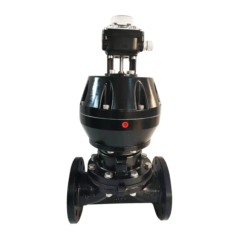 Pneumatisk flänsad membranventil