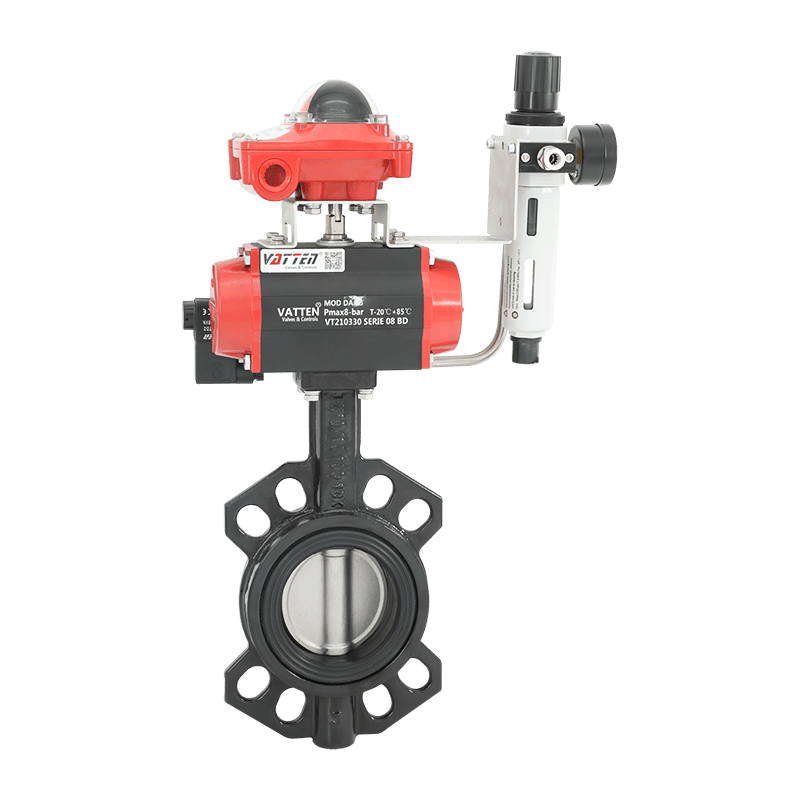 Pneumatisk Wafer fjärilsventil